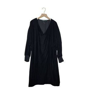 Lauren Ralph Lauren Dress Size 8 Black Dolman Sleeve Velvet